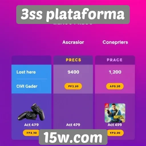 Comparativo de preços na 3ss plataforma